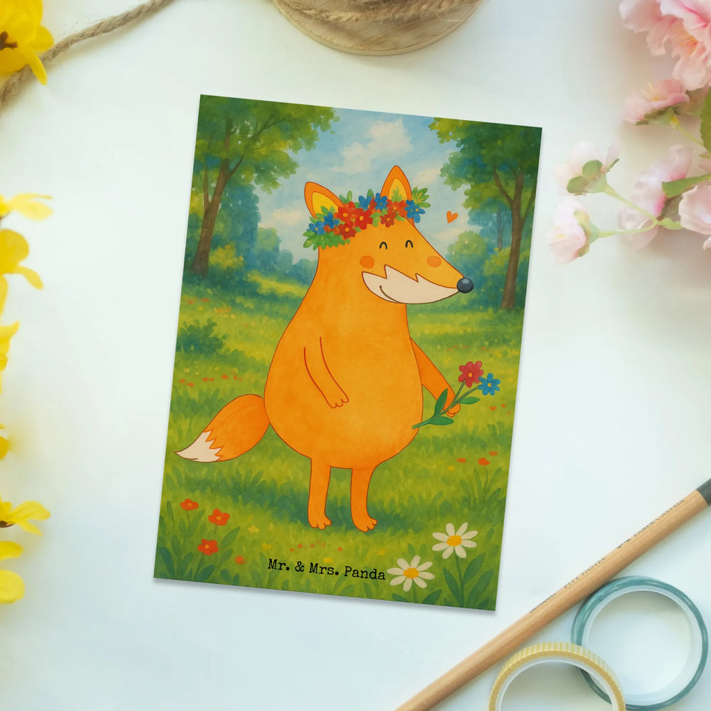 Postcard Fox Flower Design Postkarte, Karte, Geschenkkarte, Grußkarte, Einladung, Ansichtskarte, Geburtstagskarte, Einladungskarte, Dankeskarte, Ansichtskarten, Einladung Geburtstag, Einladungskarten Geburtstag, Fuchs, Füchse, Fox, Liebe, Freundin, Fuchsmädchen, Blumenmädchen, Freundinnen, Liebesbeweis, Blume, Blumen, Motivation, Freude, ich, mich, Selbstliebe