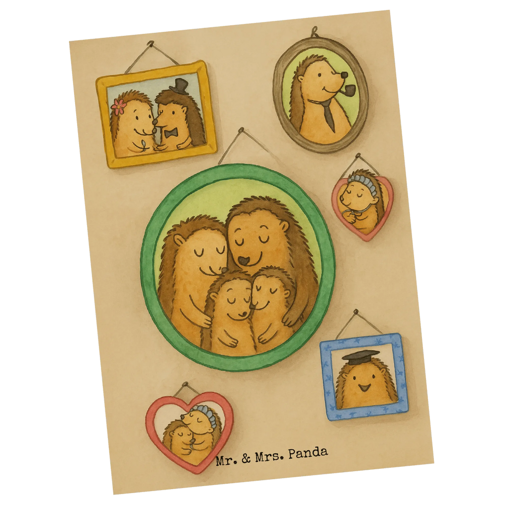 Postkarte Igel Familie Design Einladungskarte, Postkarte, Ansichtskarten, Karte, Einladung Geburtstag, Einladung, Einladungskarten Geburtstag, Geschenkkarte, Grußkarte, Ansichtskarte, Geburtstagskarte, Dankeskarte, Familie, Vatertag, Muttertag, Bruder, Schwester, Mama, Papa, Oma, Opa, Igel, Bilder, Liebe, Zusammenhalt, Glück