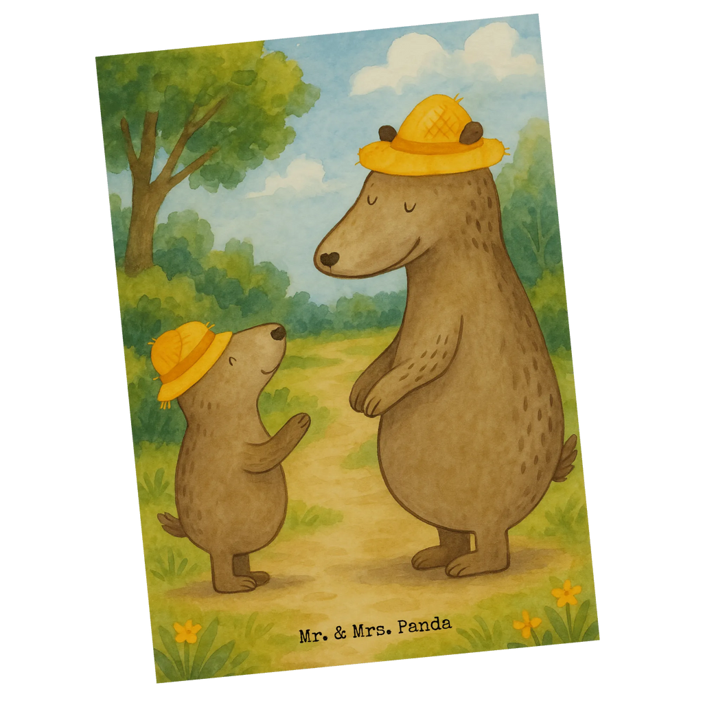 Postcard Bears with hats Design Ansichtskarte, Geburtstagskarte, Karte, Ansichtskarten, Einladungskarte, Einladungskarten Geburtstag, Geschenkkarte, Einladung Geburtstag, Einladung, Grußkarte, Dankeskarte, Postkarte, Familie, Vatertag, Muttertag, Bruder, Schwester, Mama, Papa, Oma, Opa, Sohn, Vater, Vorbild, Family, Söhne, Lieblingsmensch, Vater-Sohn, Kinder, Bären, Paps, Daddy, Dad, Papi, Kind, Bär