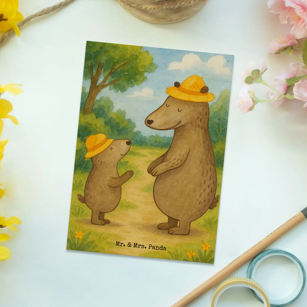 Postcard Bears with hats Design Ansichtskarte, Geburtstagskarte, Karte, Ansichtskarten, Einladungskarte, Einladungskarten Geburtstag, Geschenkkarte, Einladung Geburtstag, Einladung, Grußkarte, Dankeskarte, Postkarte, Familie, Vatertag, Muttertag, Bruder, Schwester, Mama, Papa, Oma, Opa, Sohn, Vater, Vorbild, Family, Söhne, Lieblingsmensch, Vater-Sohn, Kinder, Bären, Paps, Daddy, Dad, Papi, Kind, Bär