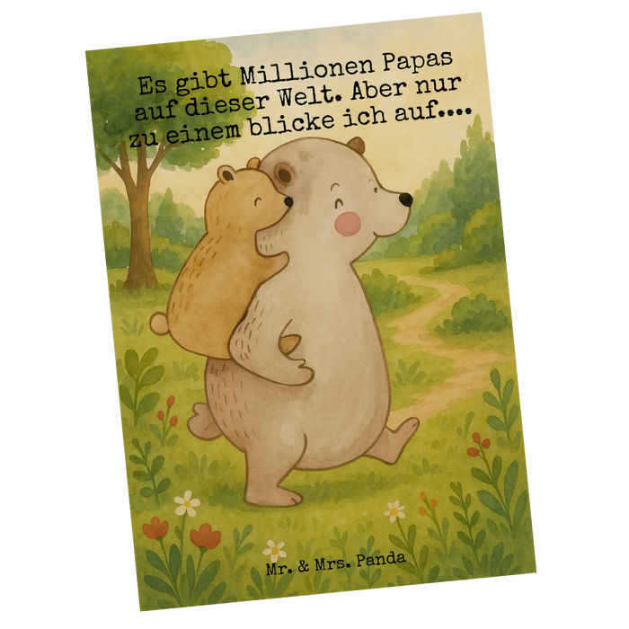 Postcard Papa Bear Design
