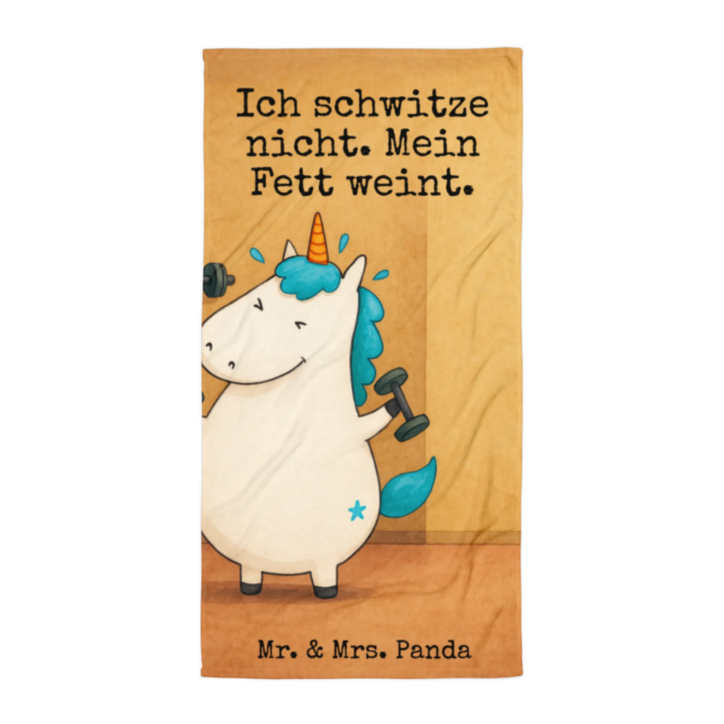 XL Badehandtuch Einhorn Fitness Design Handtuch, Badetuch, Duschtuch, Strandtuch, Saunatuch, Einhorn, Einhörner, Einhorn Deko, Unicorn, Gym, Fitness, Fitnessstudio, Diät, Abnehmen, Sport, Pumpen, Geräte, Sixpack