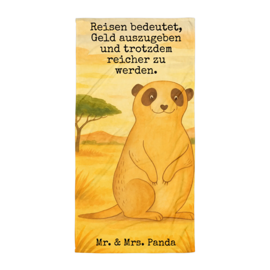 XL bath towel Meerkat Design Handtuch, Badetuch, Duschtuch, Strandtuch, Saunatuch, Afrika, Wildtiere, Erdmännchen, Reisen, Spruch, Weltreise, Afrikareise, Roadtrip, Traveling