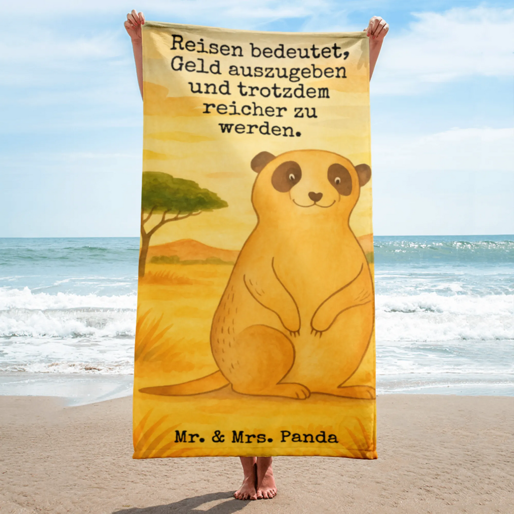 XL bath towel Meerkat Design Handtuch, Badetuch, Duschtuch, Strandtuch, Saunatuch, Afrika, Wildtiere, Erdmännchen, Reisen, Spruch, Weltreise, Afrikareise, Roadtrip, Traveling