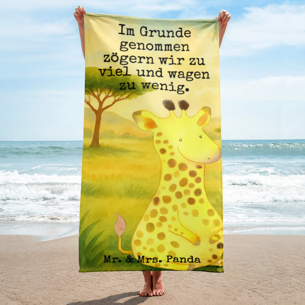 XL bath towel giraffe Satisfied Design Handtuch, Badetuch, Duschtuch, Strandtuch, Saunatuch, Afrika, Wildtiere, Giraffe, Zufrieden, Glück, Abenteuer