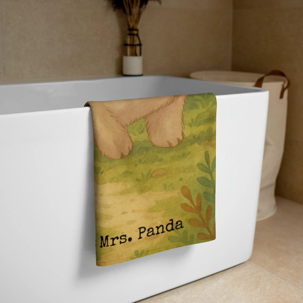 XL bath towel Wombat Design Handtuch, Badetuch, Duschtuch, Strandtuch, Saunatuch, Tiermotive, Gute Laune, lustige Sprüche, Tiere, Wombat, Das Leben ist schön, Motivation, Spruch, Australien