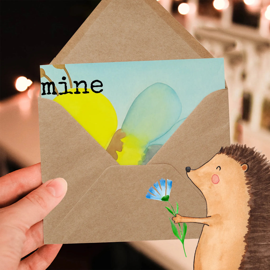 Deluxe Karte Biene Liebe Design Karte, Grußkarte, Klappkarte, Einladungskarte, Glückwunschkarte, Hochzeitskarte, Geburtstagskarte, Hochwertige Grußkarte, Hochwertige Klappkarte, Biene, Wespe, Hummel