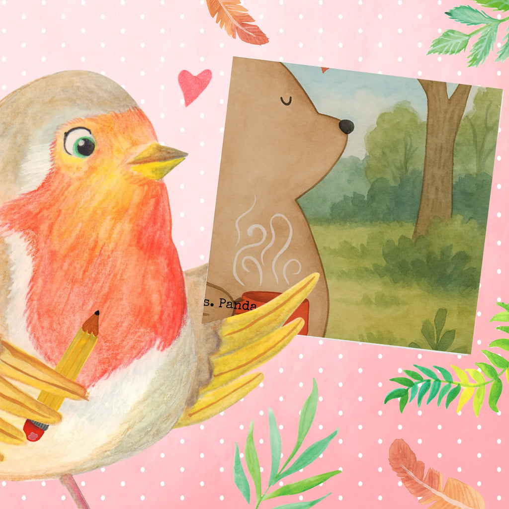 Deluxe Card bear Coffee Design Grußkarte, Hochzeitskarte, Karte, Glückwunschkarte, Hochwertige Klappkarte, Hochwertige Grußkarte, Geburtstagskarte, Einladungskarte, Klappkarte, Bär, Teddy, Teddybär, Coffee, guten Morgen, Welt erobern, Motivation, Welt retten, Morgenroutine, Bären, Kaffee