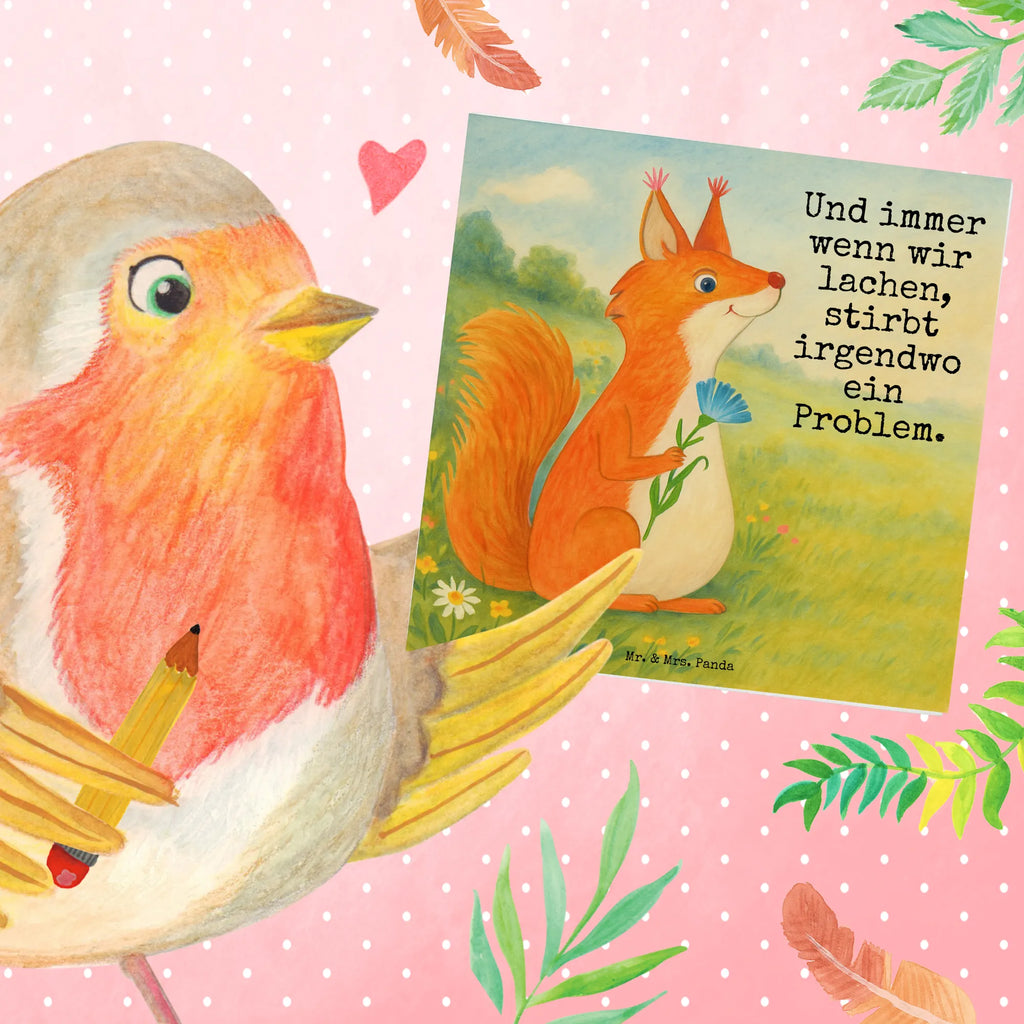 Deluxe Karte Eichhörnchen Blume Design Karte, Grußkarte, Klappkarte, Einladungskarte, Glückwunschkarte, Hochzeitskarte, Geburtstagskarte, Hochwertige Grußkarte, Hochwertige Klappkarte, Tiermotive, Gute Laune, lustige Sprüche, Tiere, Eichhörnchen, Eichhorn, Spruch positiv, Lachen, Spaß, Motivation Sprüche, Motivation Bilder, glücklich Spruch, Spruch Deko