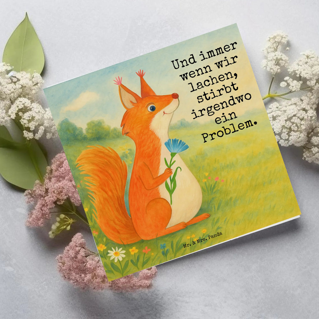 Deluxe Karte Eichhörnchen Blume Design Karte, Grußkarte, Klappkarte, Einladungskarte, Glückwunschkarte, Hochzeitskarte, Geburtstagskarte, Hochwertige Grußkarte, Hochwertige Klappkarte, Tiermotive, Gute Laune, lustige Sprüche, Tiere, Eichhörnchen, Eichhorn, Spruch positiv, Lachen, Spaß, Motivation Sprüche, Motivation Bilder, glücklich Spruch, Spruch Deko