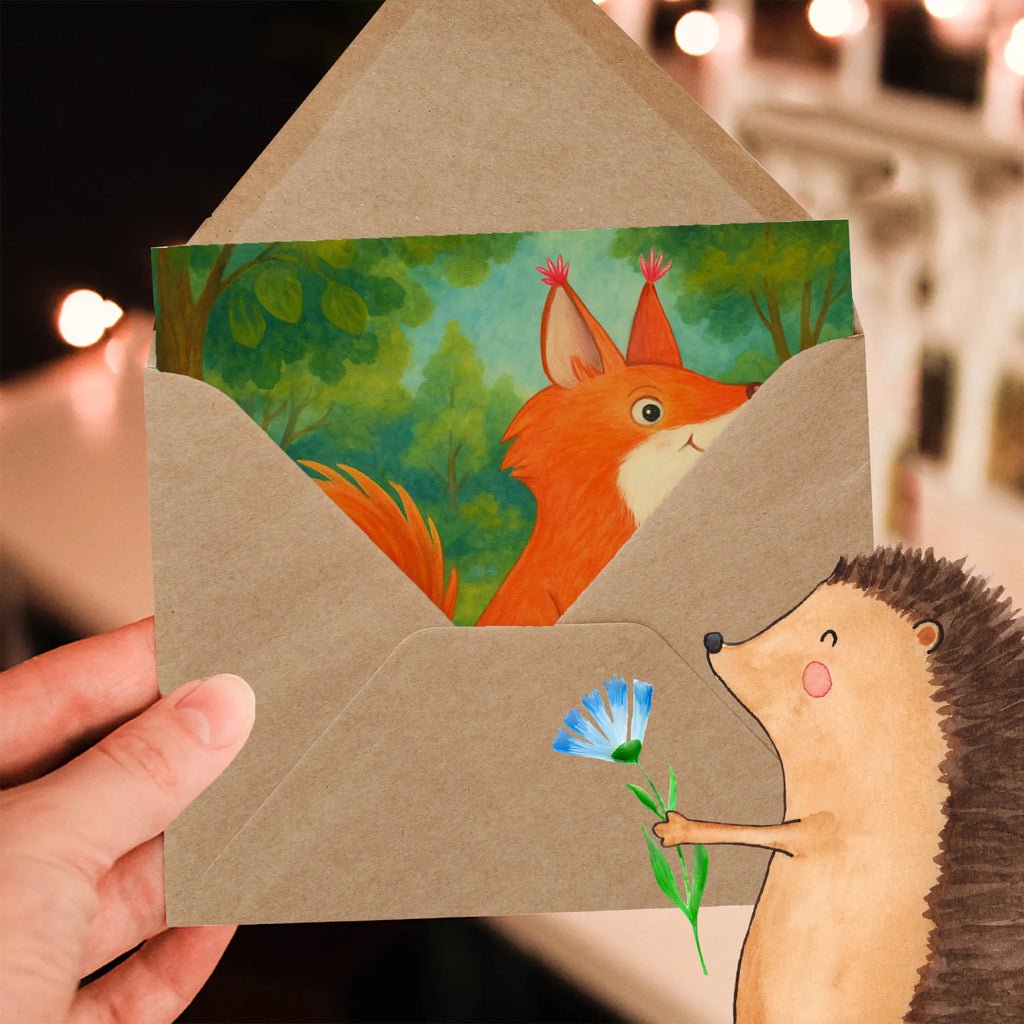 Deluxe Karte Eichhörnchen Blume Design Karte, Grußkarte, Klappkarte, Einladungskarte, Glückwunschkarte, Hochzeitskarte, Geburtstagskarte, Hochwertige Grußkarte, Hochwertige Klappkarte, Tiermotive, Gute Laune, lustige Sprüche, Tiere, Eichhörnchen, Eichhorn, Spruch positiv, Lachen, Spaß, Motivation Sprüche, Motivation Bilder, glücklich Spruch, Spruch Deko