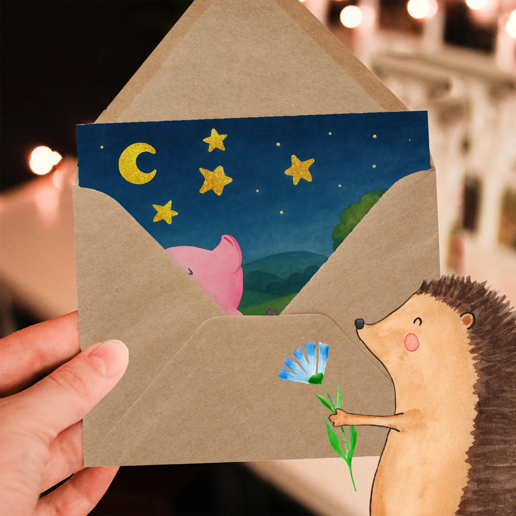 Deluxe Karte Schwein Glück Design Karte, Grußkarte, Klappkarte, Einladungskarte, Glückwunschkarte, Hochzeitskarte, Geburtstagskarte, Hochwertige Grußkarte, Hochwertige Klappkarte, Tiermotive, Gute Laune, lustige Sprüche, Tiere, Glücksschwein. Glück, Schwein, Schweinchen, Sterne, Sernchen, Ziele, Träume, Motivation, Glücksbringer