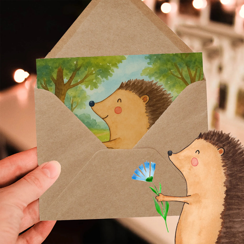 Deluxe Karte Igel Blumen Design Karte, Grußkarte, Klappkarte, Einladungskarte, Glückwunschkarte, Hochzeitskarte, Geburtstagskarte, Hochwertige Grußkarte, Hochwertige Klappkarte, Tiermotive, Gute Laune, lustige Sprüche, Tiere, Igel, Gute Besserung, Genesungswünsche, Krankheit, Krankenhaus, krank, Besuch