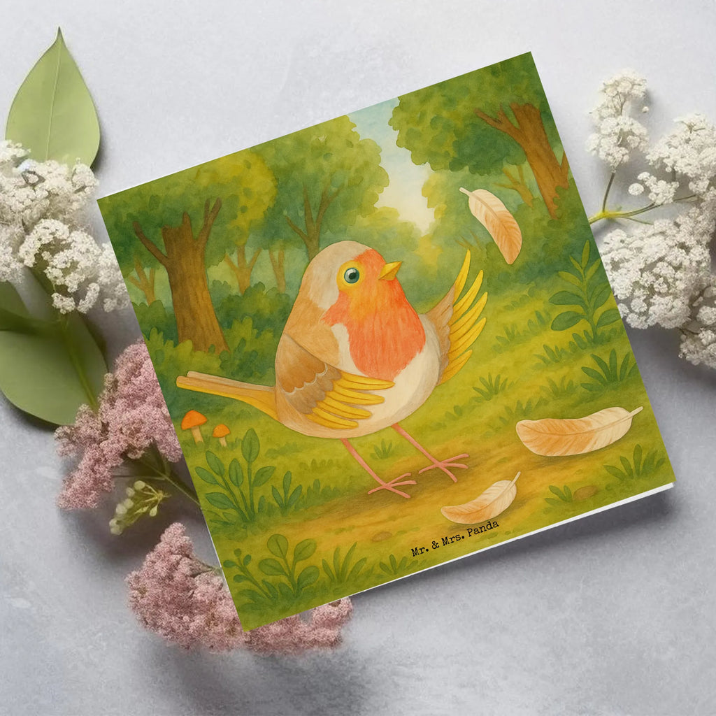 Deluxe Karte Rotkehlchen Federn Design Karte, Grußkarte, Klappkarte, Einladungskarte, Glückwunschkarte, Hochzeitskarte, Geburtstagskarte, Hochwertige Grußkarte, Hochwertige Klappkarte, Tiermotive, Gute Laune, lustige Sprüche, Tiere, What if i fall, Rotkehlchen, Spruch Motivation, Spruch Mut, Vogel, Motivation Sprüche, Motivationsbilder, fliegen