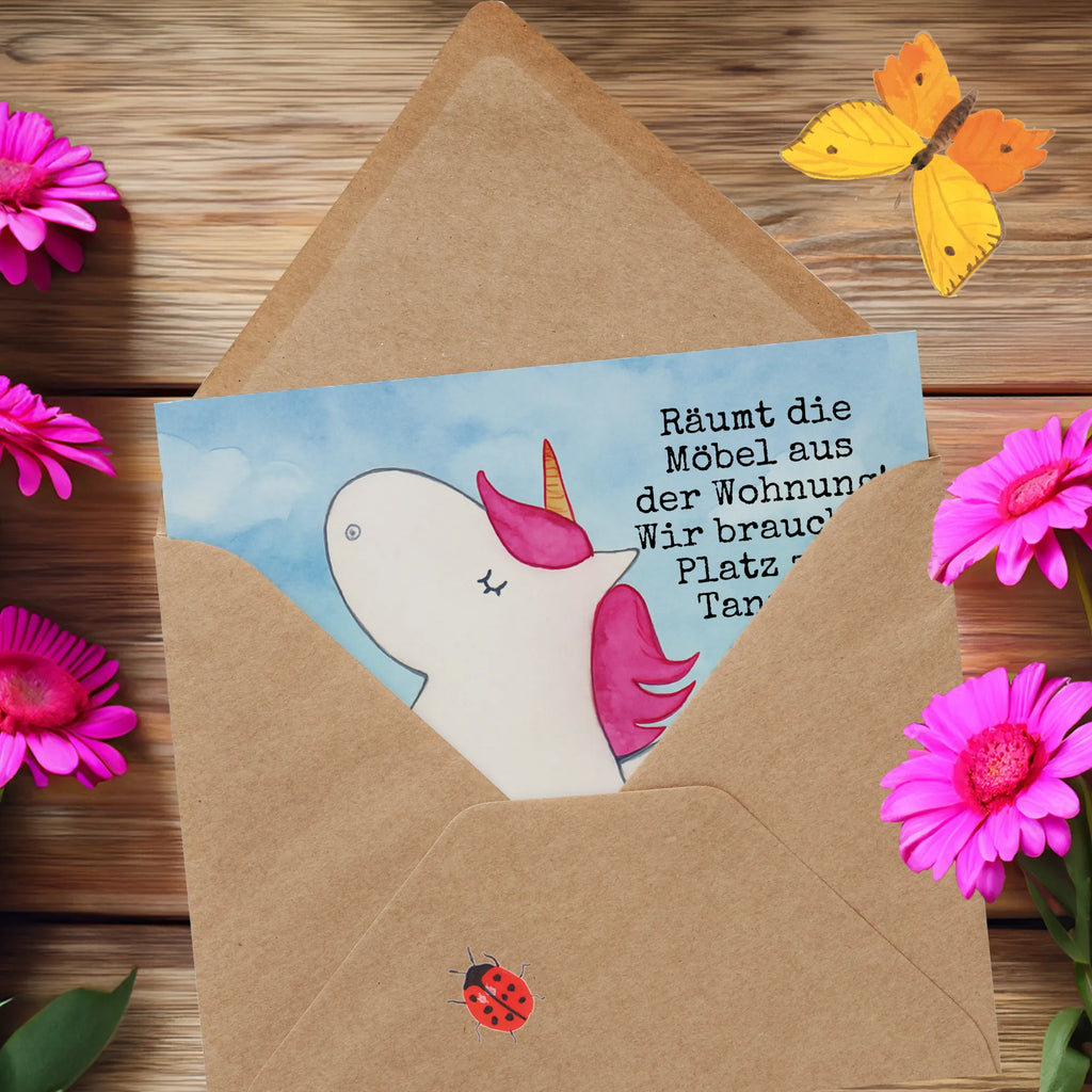 Deluxe Card unicorn ballerina Design Karte, Grußkarte, Klappkarte, Einladungskarte, Glückwunschkarte, Hochzeitskarte, Geburtstagskarte, Hochwertige Grußkarte, Hochwertige Klappkarte, Einhorn, Einhörner, Einhorn Deko, Unicorn, Tanzen, Ballerina, Party, Wohnung, Spaß, Feiern, Geburtstag, Tänzerin, Lebenslust, Lebensfreude