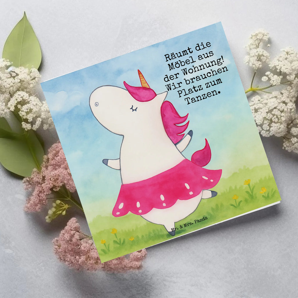 Deluxe Card unicorn ballerina Design Karte, Grußkarte, Klappkarte, Einladungskarte, Glückwunschkarte, Hochzeitskarte, Geburtstagskarte, Hochwertige Grußkarte, Hochwertige Klappkarte, Einhorn, Einhörner, Einhorn Deko, Unicorn, Tanzen, Ballerina, Party, Wohnung, Spaß, Feiern, Geburtstag, Tänzerin, Lebenslust, Lebensfreude