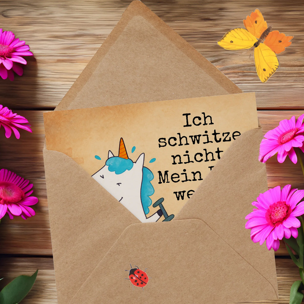 Deluxe Card unicorn fitness Design Karte, Grußkarte, Klappkarte, Einladungskarte, Glückwunschkarte, Hochzeitskarte, Geburtstagskarte, Hochwertige Grußkarte, Hochwertige Klappkarte, Einhorn, Einhörner, Einhorn Deko, Unicorn, Gym, Fitness, Fitnessstudio, Diät, Abnehmen, Sport, Pumpen, Geräte, Sixpack