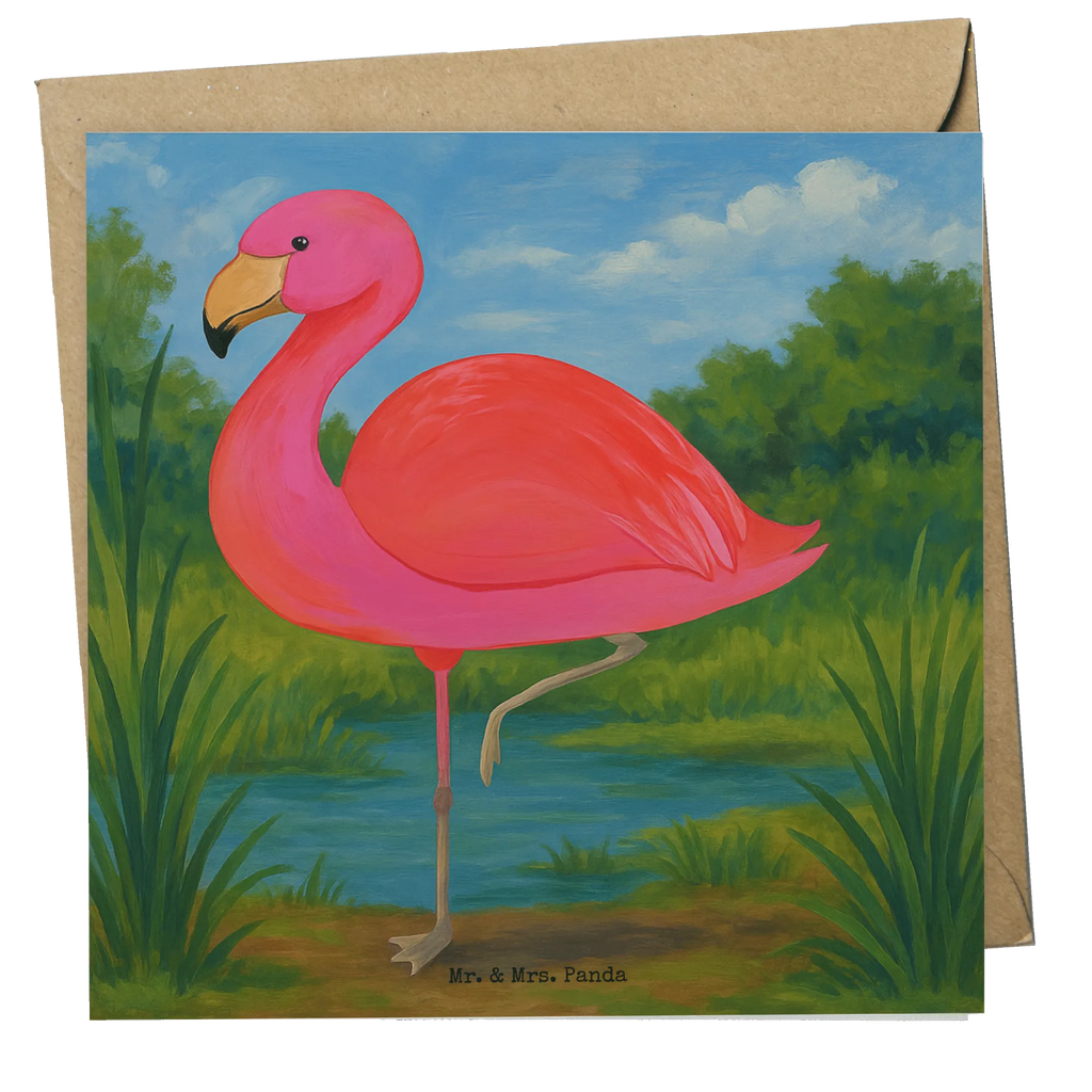 Deluxe Card flamingo Classic Design Karte, Grußkarte, Klappkarte, Einladungskarte, Glückwunschkarte, Hochzeitskarte, Geburtstagskarte, Hochwertige Grußkarte, Hochwertige Klappkarte, Flamingo, Einzigartig, Selbstliebe, Stolz, ich, für mich, Spruch, Freundin, Freundinnen, Außenseiter, Sohn, Tochter, Geschwister