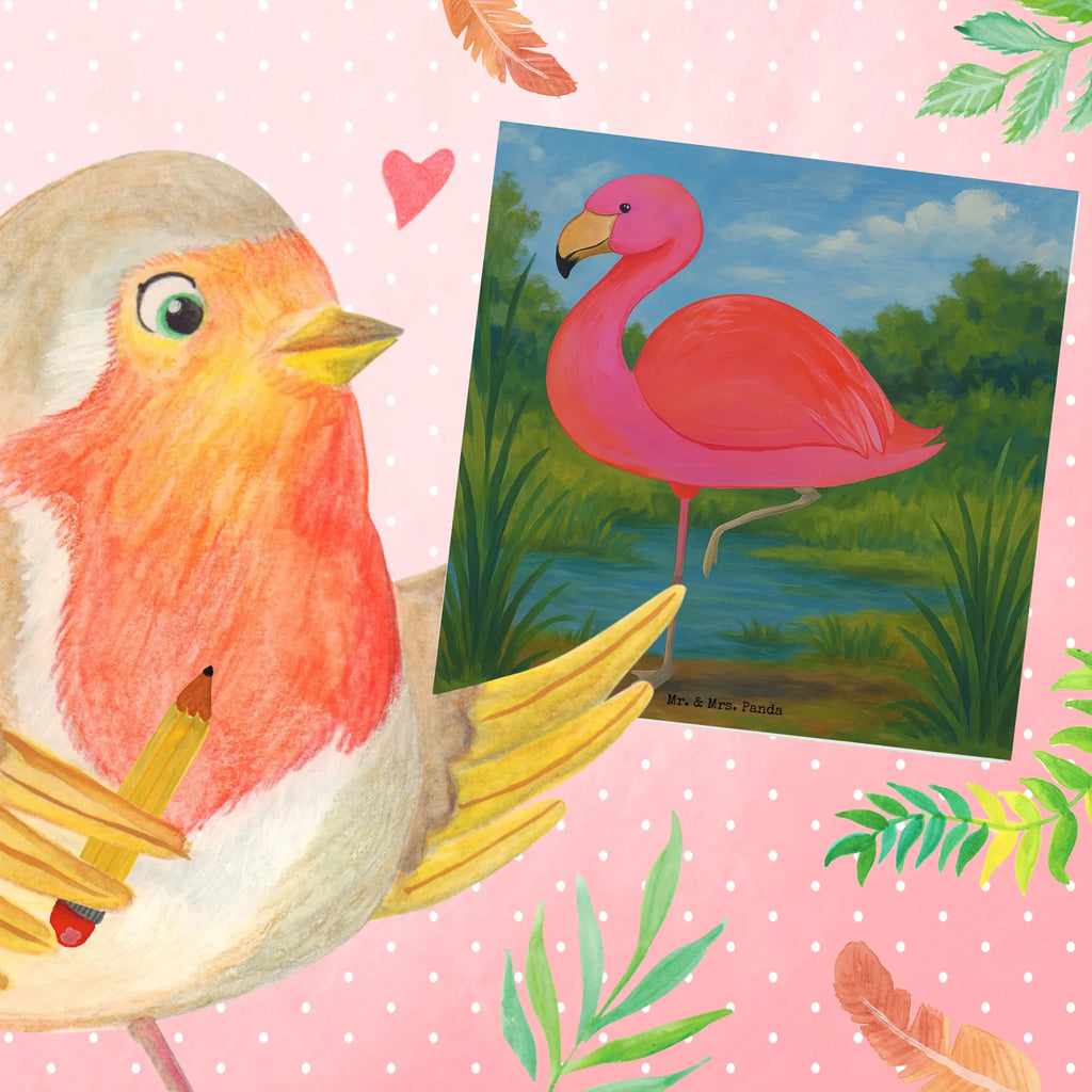 Deluxe Card flamingo Classic Design Karte, Grußkarte, Klappkarte, Einladungskarte, Glückwunschkarte, Hochzeitskarte, Geburtstagskarte, Hochwertige Grußkarte, Hochwertige Klappkarte, Flamingo, Einzigartig, Selbstliebe, Stolz, ich, für mich, Spruch, Freundin, Freundinnen, Außenseiter, Sohn, Tochter, Geschwister