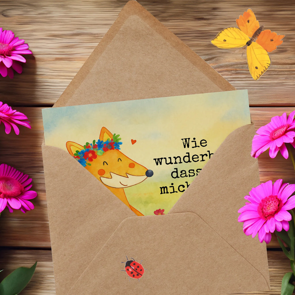 Deluxe Card Fox Flower Design Karte, Grußkarte, Klappkarte, Einladungskarte, Glückwunschkarte, Hochzeitskarte, Geburtstagskarte, Hochwertige Grußkarte, Hochwertige Klappkarte, Fuchs, Füchse, Fox, Liebe, Freundin, Fuchsmädchen, Blumenmädchen, Freundinnen, Liebesbeweis, Blume, Blumen, Motivation, Freude, ich, mich, Selbstliebe