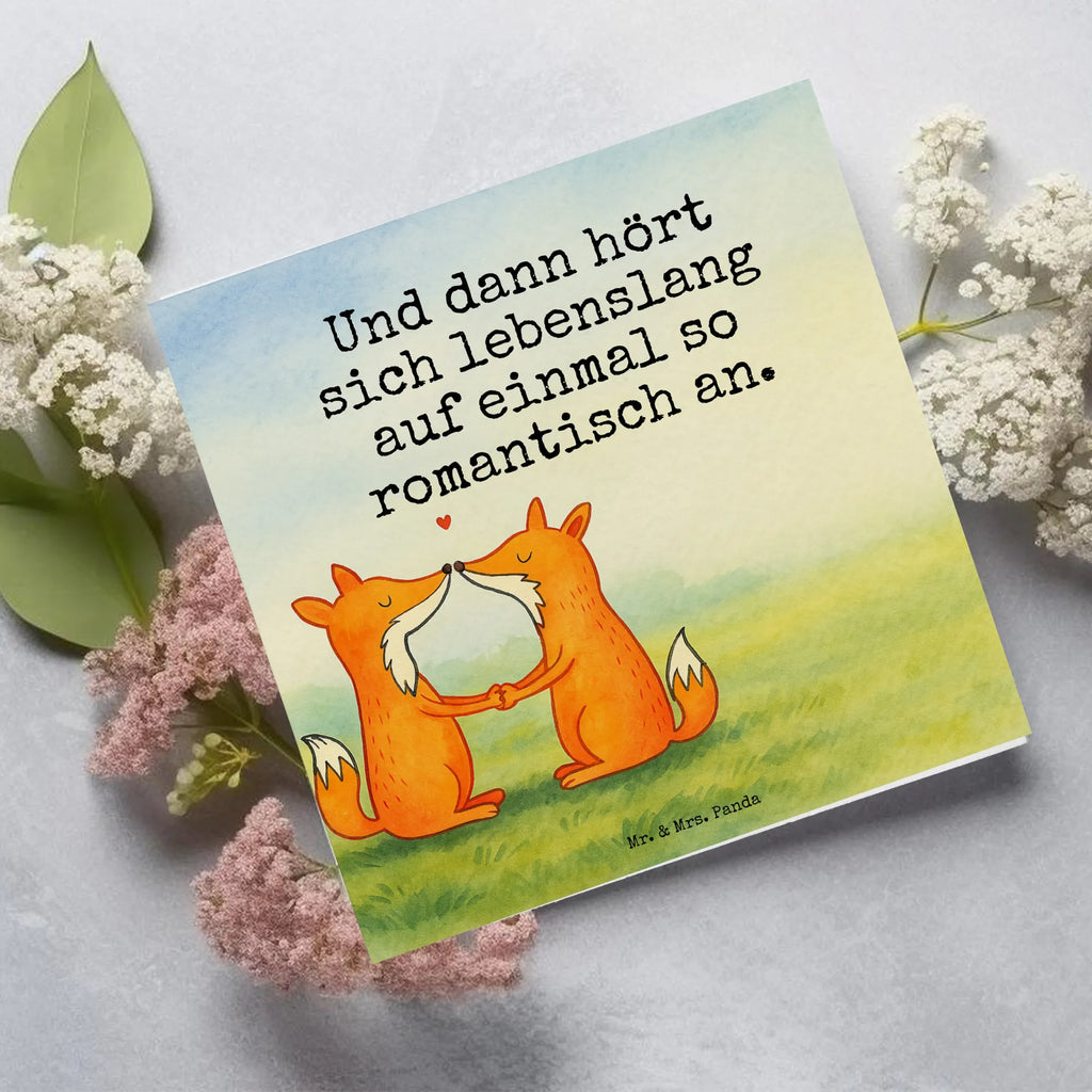 Deluxe Card foxes Love Design Karte, Grußkarte, Klappkarte, Einladungskarte, Glückwunschkarte, Hochzeitskarte, Geburtstagskarte, Hochwertige Grußkarte, Hochwertige Klappkarte, Fuchs, Füchse, Fox, Liebe, Liebespaar, Paar, Partner, Freundin, Freund, Ehe, Verlobte, Ehemann, Ehefrau, Liebesbeweis