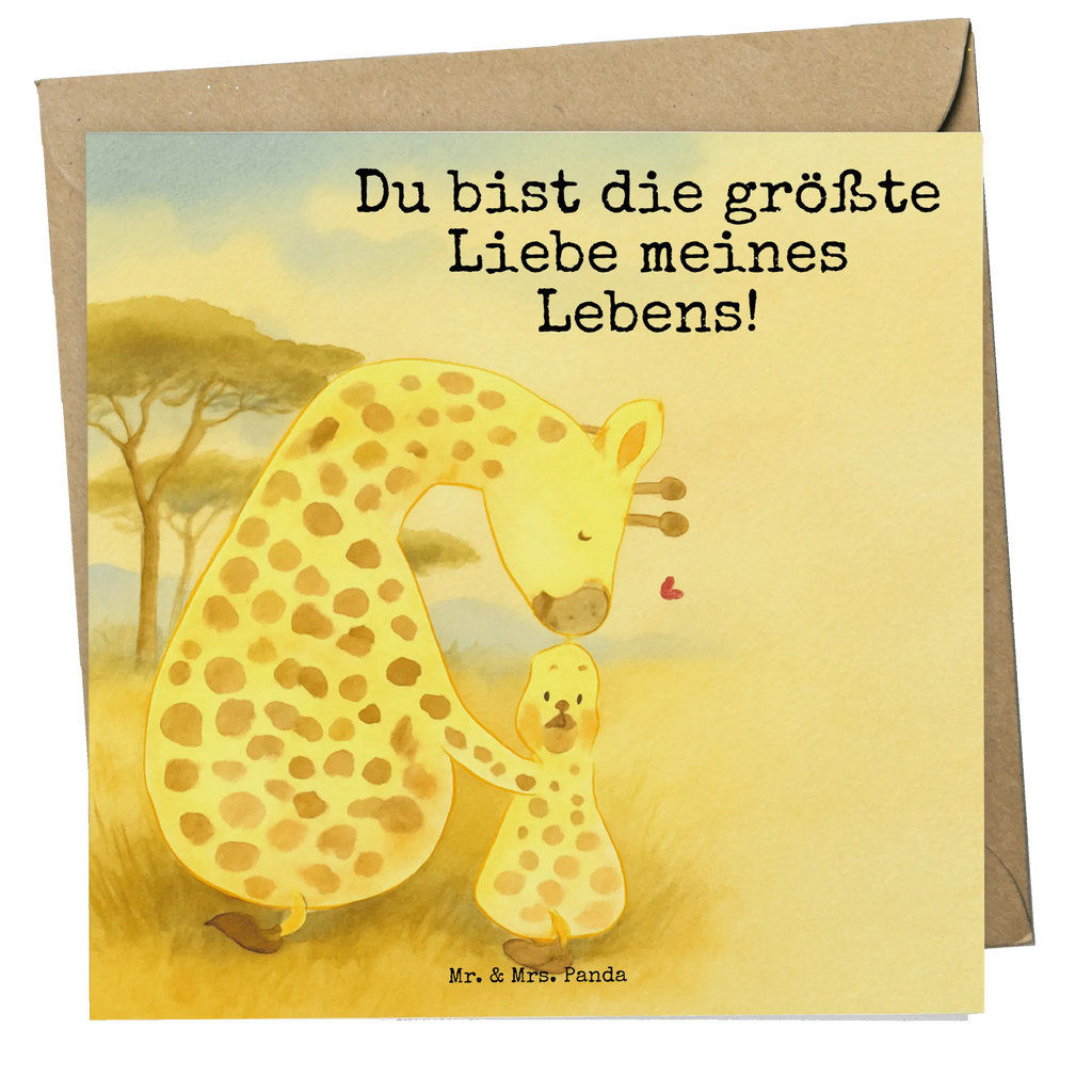Deluxe Card giraffe child Design Karte, Grußkarte, Klappkarte, Einladungskarte, Glückwunschkarte, Hochzeitskarte, Geburtstagskarte, Hochwertige Grußkarte, Hochwertige Klappkarte, Afrika, Wildtiere, Giraffe, Kind, Mutter, Mama, Tochter, Sohn, Lieblingsmensch