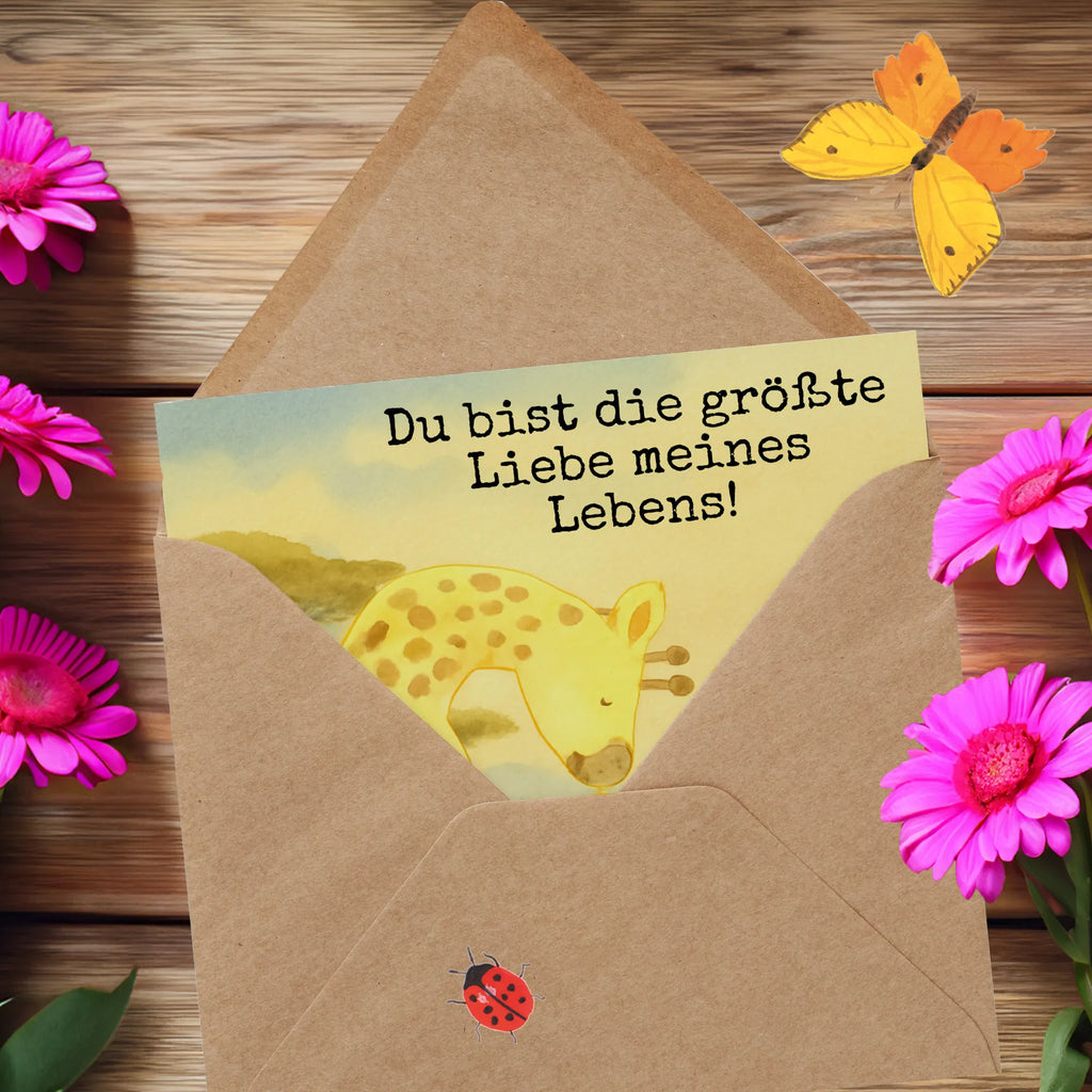 Deluxe Card giraffe child Design Karte, Grußkarte, Klappkarte, Einladungskarte, Glückwunschkarte, Hochzeitskarte, Geburtstagskarte, Hochwertige Grußkarte, Hochwertige Klappkarte, Afrika, Wildtiere, Giraffe, Kind, Mutter, Mama, Tochter, Sohn, Lieblingsmensch