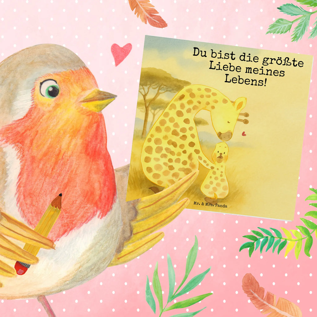 Deluxe Card giraffe child Design Karte, Grußkarte, Klappkarte, Einladungskarte, Glückwunschkarte, Hochzeitskarte, Geburtstagskarte, Hochwertige Grußkarte, Hochwertige Klappkarte, Afrika, Wildtiere, Giraffe, Kind, Mutter, Mama, Tochter, Sohn, Lieblingsmensch