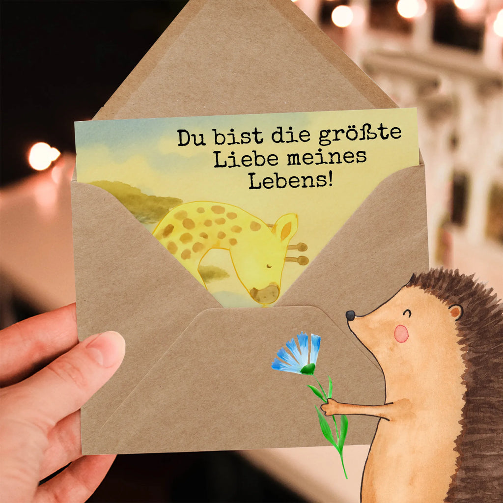 Deluxe Card giraffe child Design Karte, Grußkarte, Klappkarte, Einladungskarte, Glückwunschkarte, Hochzeitskarte, Geburtstagskarte, Hochwertige Grußkarte, Hochwertige Klappkarte, Afrika, Wildtiere, Giraffe, Kind, Mutter, Mama, Tochter, Sohn, Lieblingsmensch