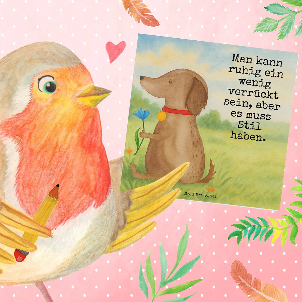 Karta Deluxe pies kwiat Design Karte, Grußkarte, Klappkarte, Einladungskarte, Glückwunschkarte, Hochzeitskarte, Geburtstagskarte, Hochwertige Grußkarte, Hochwertige Klappkarte, Hund, Hundemotiv, Haustier, Hunderasse, Tierliebhaber, Hundebesitzer, Sprüche, Hunde, Frauchen, Hundeliebe