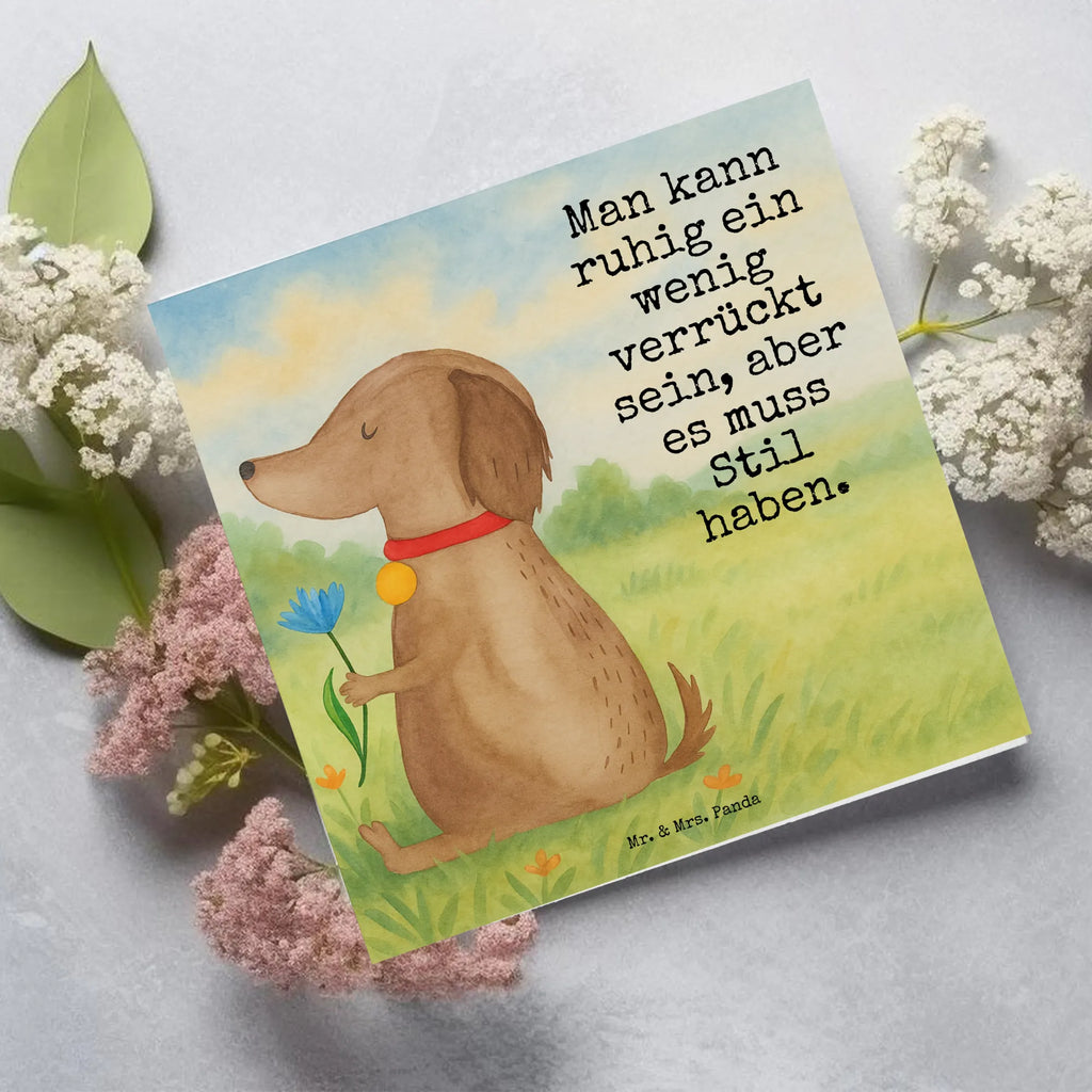 Karta Deluxe pies kwiat Design Karte, Grußkarte, Klappkarte, Einladungskarte, Glückwunschkarte, Hochzeitskarte, Geburtstagskarte, Hochwertige Grußkarte, Hochwertige Klappkarte, Hund, Hundemotiv, Haustier, Hunderasse, Tierliebhaber, Hundebesitzer, Sprüche, Hunde, Frauchen, Hundeliebe