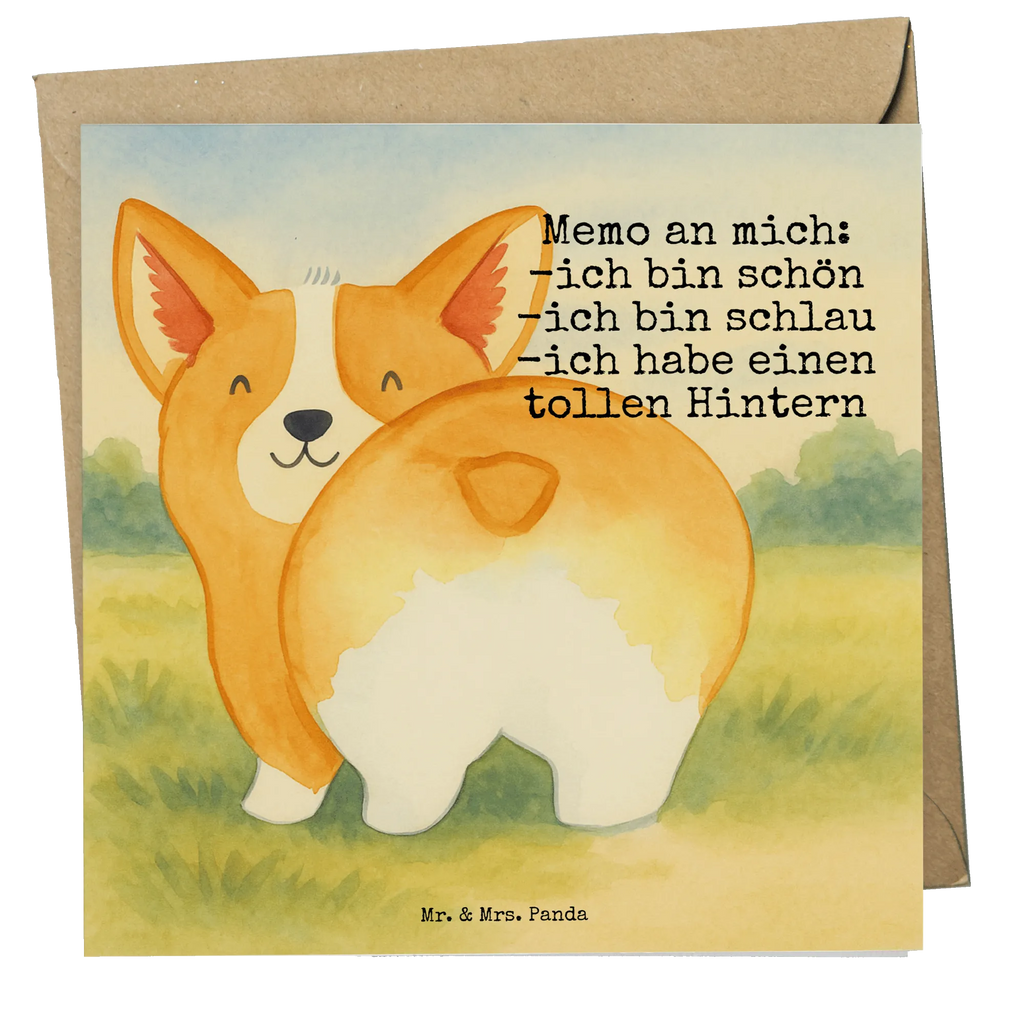Deluxe Card corgi buttocks Design Grußkarte, Einladungskarte, Hochwertige Grußkarte, Karte, Glückwunschkarte, Hochzeitskarte, Geburtstagskarte, Klappkarte, Hochwertige Klappkarte, Hund, Hundemotiv, Haustier, Hunderasse, Tierliebhaber, Hundebesitzer, Sprüche, Corgie, Selbstliebe, Hundeliebe, Motivation, Spruch
