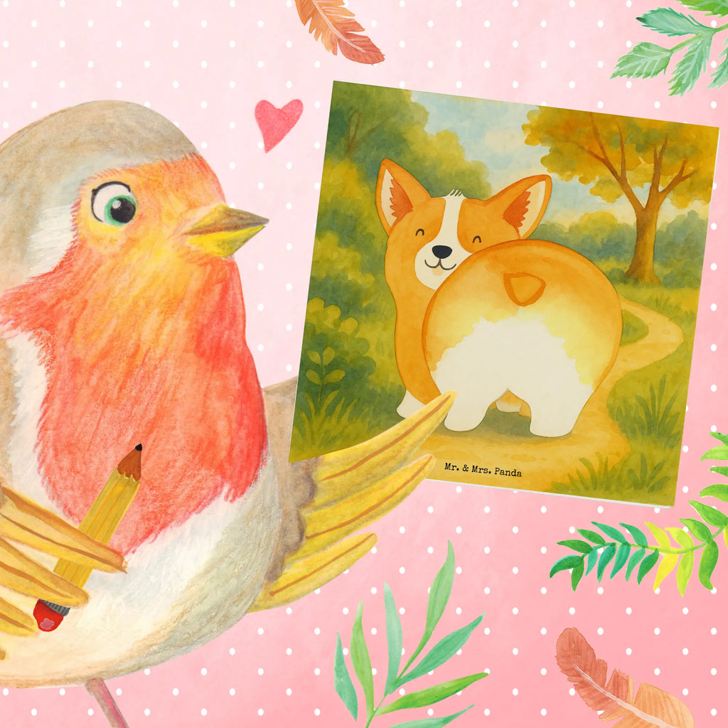 Deluxe Card corgi buttocks Design Grußkarte, Einladungskarte, Hochwertige Grußkarte, Karte, Glückwunschkarte, Hochzeitskarte, Geburtstagskarte, Klappkarte, Hochwertige Klappkarte, Hund, Hundemotiv, Haustier, Hunderasse, Tierliebhaber, Hundebesitzer, Sprüche, Corgie, Selbstliebe, Hundeliebe, Motivation, Spruch