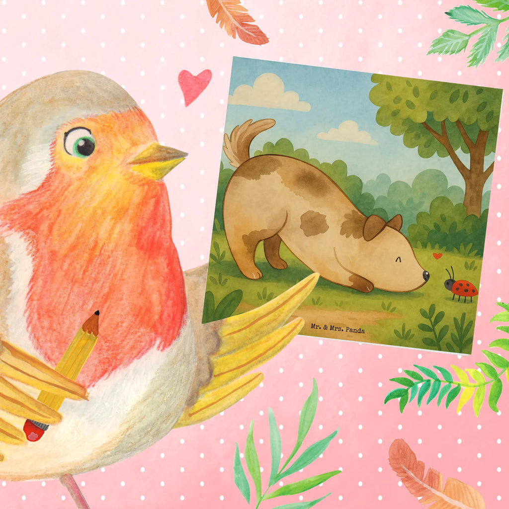 Deluxe Karte Hund Marienkäfer Design Karte, Grußkarte, Klappkarte, Einladungskarte, Glückwunschkarte, Hochzeitskarte, Geburtstagskarte, Hochwertige Grußkarte, Hochwertige Klappkarte, Hund, Hundemotiv, Haustier, Hunderasse, Tierliebhaber, Hundebesitzer, Sprüche, Hunde, Hundespruch, Marienkäfer, Mischling, Mischlinghund