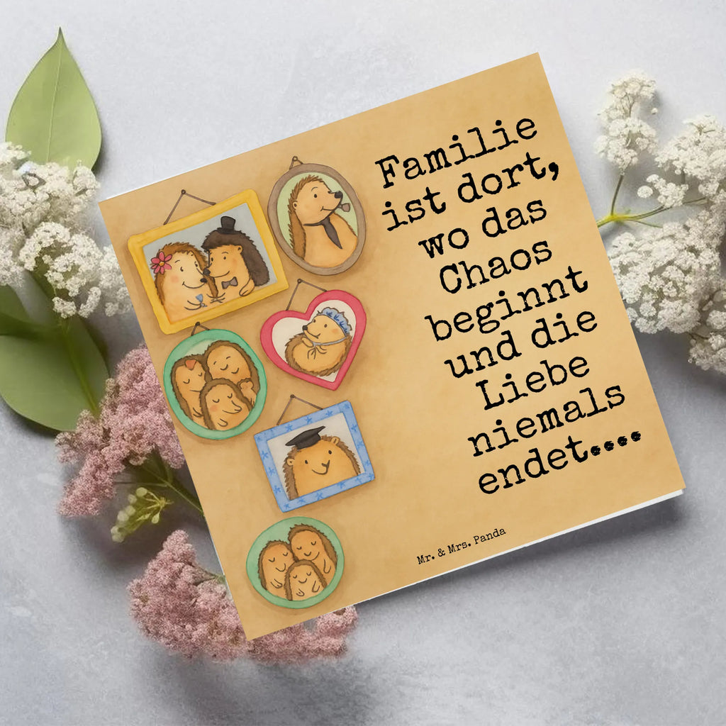 Deluxe Card Hedgehog family Design Karte, Grußkarte, Klappkarte, Einladungskarte, Glückwunschkarte, Hochzeitskarte, Geburtstagskarte, Hochwertige Grußkarte, Hochwertige Klappkarte, Familie, Vatertag, Muttertag, Bruder, Schwester, Mama, Papa, Oma, Opa, Liebe, Igel, Bilder, Zusammenhalt, Glück