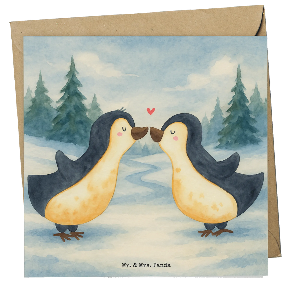 Deluxe Karte Pinguine Kuss Design Karte, Grußkarte, Klappkarte, Einladungskarte, Glückwunschkarte, Hochzeitskarte, Geburtstagskarte, Hochwertige Grußkarte, Hochwertige Klappkarte, Liebe, Partner, Freund, Freundin, Ehemann, Ehefrau, Heiraten, Verlobung, Heiratsantrag, Liebesgeschenk, Jahrestag, Hocheitstag, Valentinstag, Geschenk für Frauen, Hochzeitstag, Mitbringsel, Geschenk für Freundin, Geschenk für Partner, Liebesbeweis, für Männer, für Ehemann