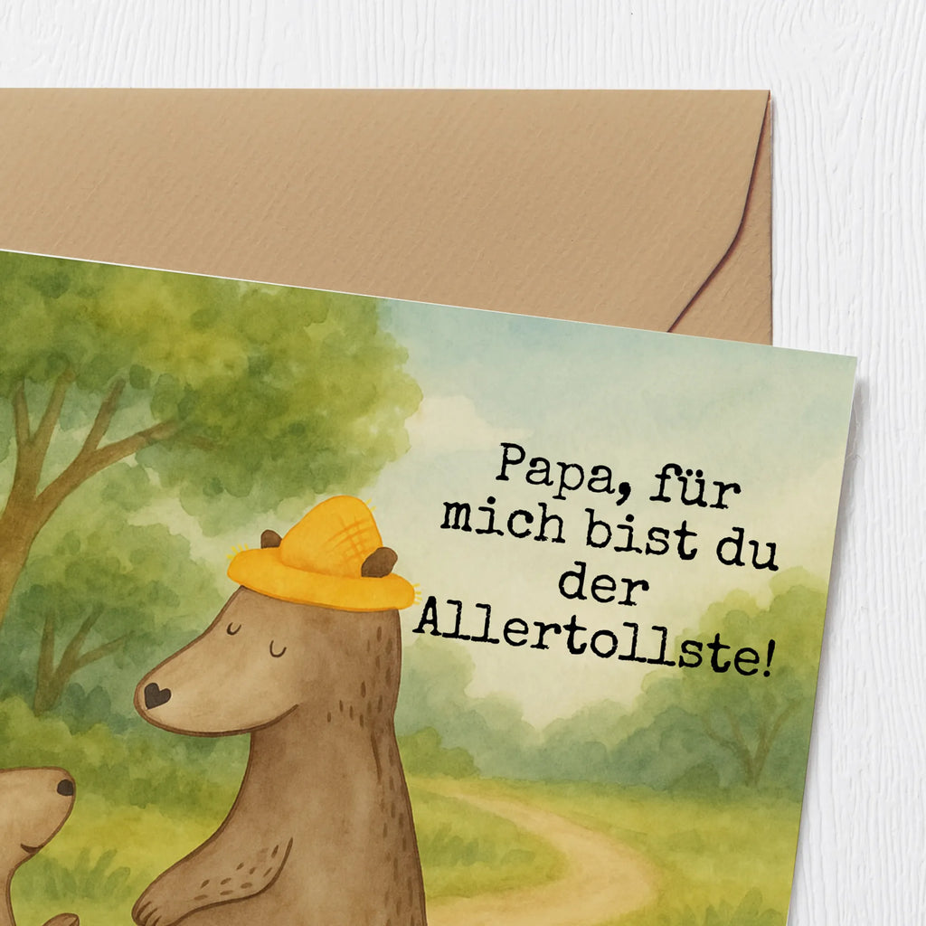 Deluxe Karte Bären mit Hut Design