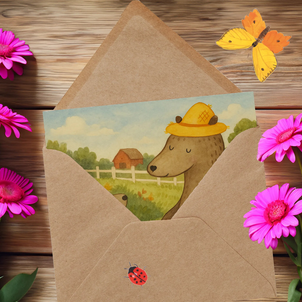 Deluxe Karte Bären mit Hut Design Karte, Grußkarte, Klappkarte, Einladungskarte, Glückwunschkarte, Hochzeitskarte, Geburtstagskarte, Hochwertige Grußkarte, Hochwertige Klappkarte, Familie, Vatertag, Muttertag, Bruder, Schwester, Mama, Papa, Oma, Opa, Bär, Bären, Vater, Papi, Paps, Dad, Daddy, Lieblingsmensch, Sohn, Söhne, Kind, Kinder, Vater-Sohn, Family, Vorbild