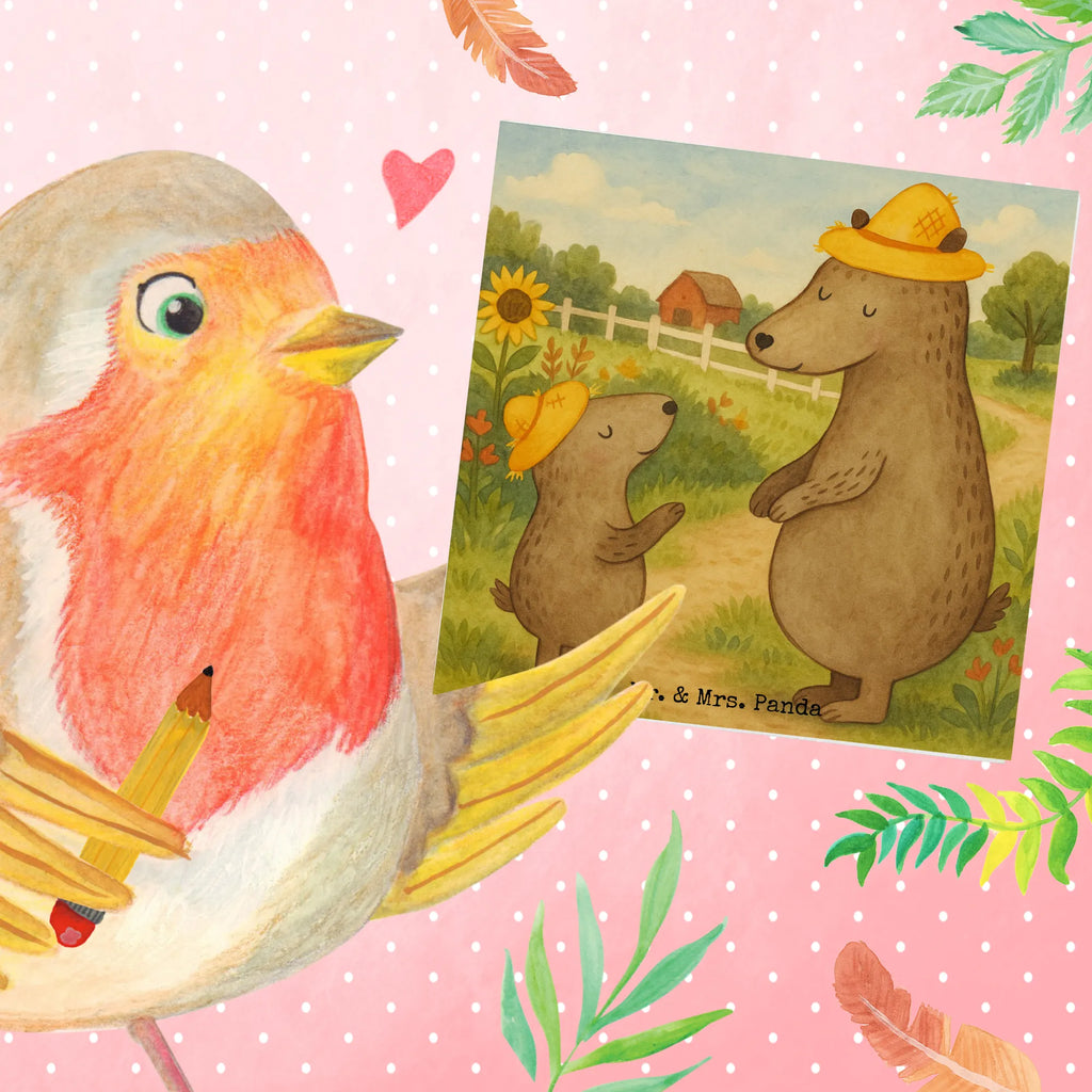 Deluxe Karte Bären mit Hut Design