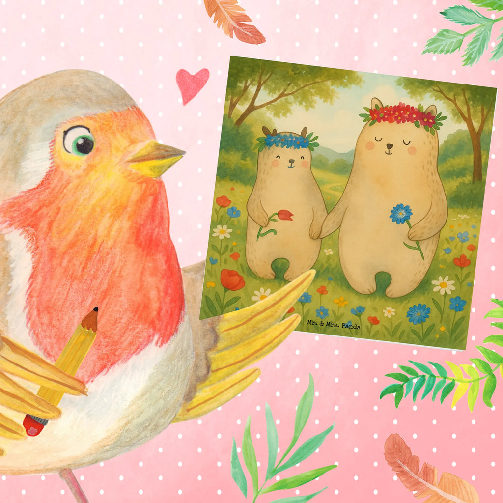 Deluxe Card Bears with flower crown Design Karte, Grußkarte, Klappkarte, Einladungskarte, Glückwunschkarte, Hochzeitskarte, Geburtstagskarte, Hochwertige Grußkarte, Hochwertige Klappkarte, Familie, Vatertag, Muttertag, Bruder, Schwester, Mama, Papa, Oma, Opa, Bär, Bären, Mutter, Mutti, Mami, Lieblingsmensch, Lieblingsmama, beste Mutter, weltbeste Mama, Geschenk Mama. Muttertag, Tochter, Kind, Kinder, Töchter, Family, Vorbild