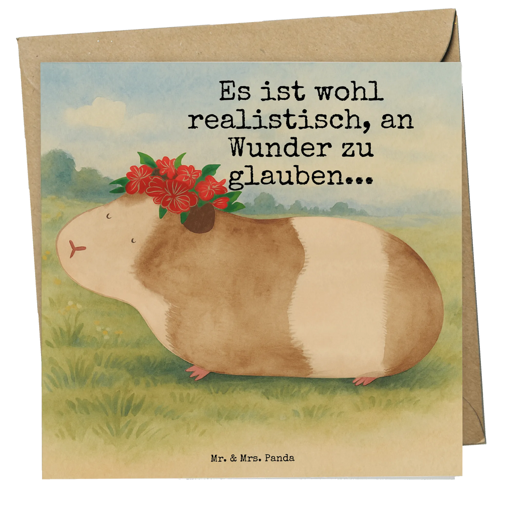 Deluxe Card Guinea pig wisdom Design Karte, Grußkarte, Klappkarte, Einladungskarte, Glückwunschkarte, Hochzeitskarte, Geburtstagskarte, Hochwertige Grußkarte, Hochwertige Klappkarte, Tiermotive, Gute Laune, lustige Sprüche, Tiere, Meerschweinchen, Meerie, Meeries, Wunder, Blumenkind, Realität, Spruch, Weisheit, Motivation, Wunderland