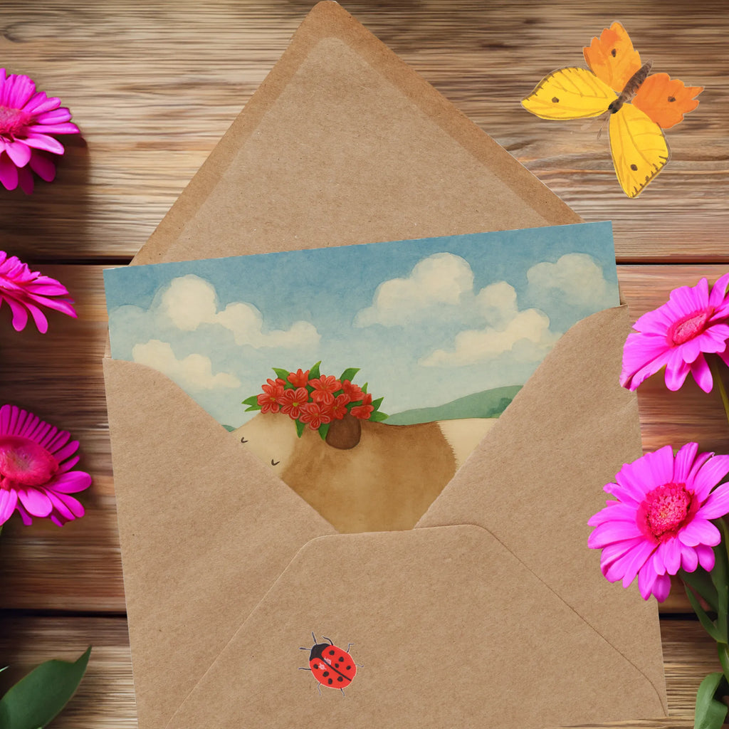 Deluxe Card Guinea pig wisdom Design Karte, Grußkarte, Klappkarte, Einladungskarte, Glückwunschkarte, Hochzeitskarte, Geburtstagskarte, Hochwertige Grußkarte, Hochwertige Klappkarte, Tiermotive, Gute Laune, lustige Sprüche, Tiere, Meerschweinchen, Meerie, Meeries, Wunder, Blumenkind, Realität, Spruch, Weisheit, Motivation, Wunderland