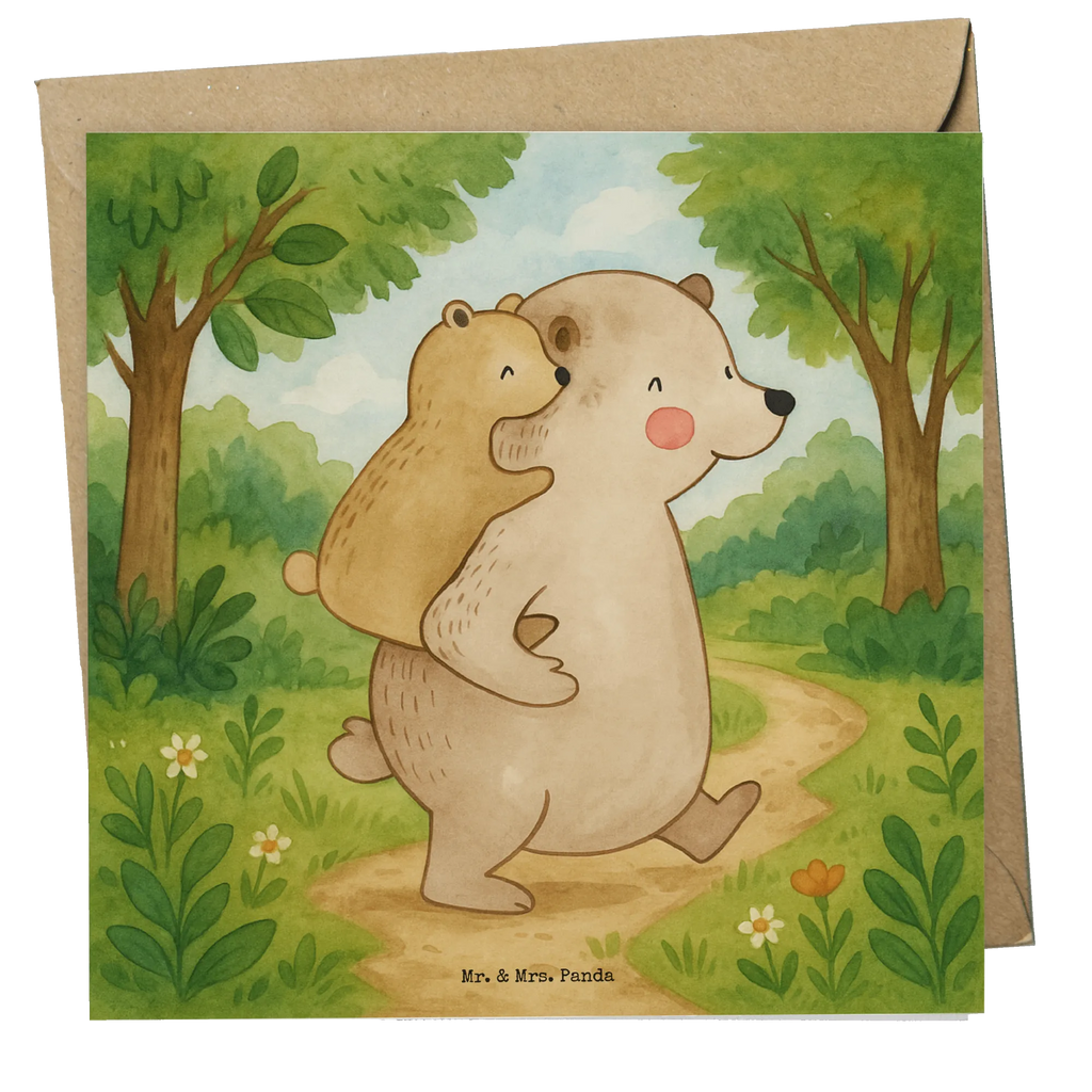 Deluxe Karte Papa Bär Design Karte, Grußkarte, Klappkarte, Einladungskarte, Glückwunschkarte, Hochzeitskarte, Geburtstagskarte, Hochwertige Grußkarte, Hochwertige Klappkarte, Familie, Vatertag, Muttertag, Bruder, Schwester, Mama, Papa, Oma, Opa, Geschenk, Vater, Papi, Vati, Onkel, Geburtstag