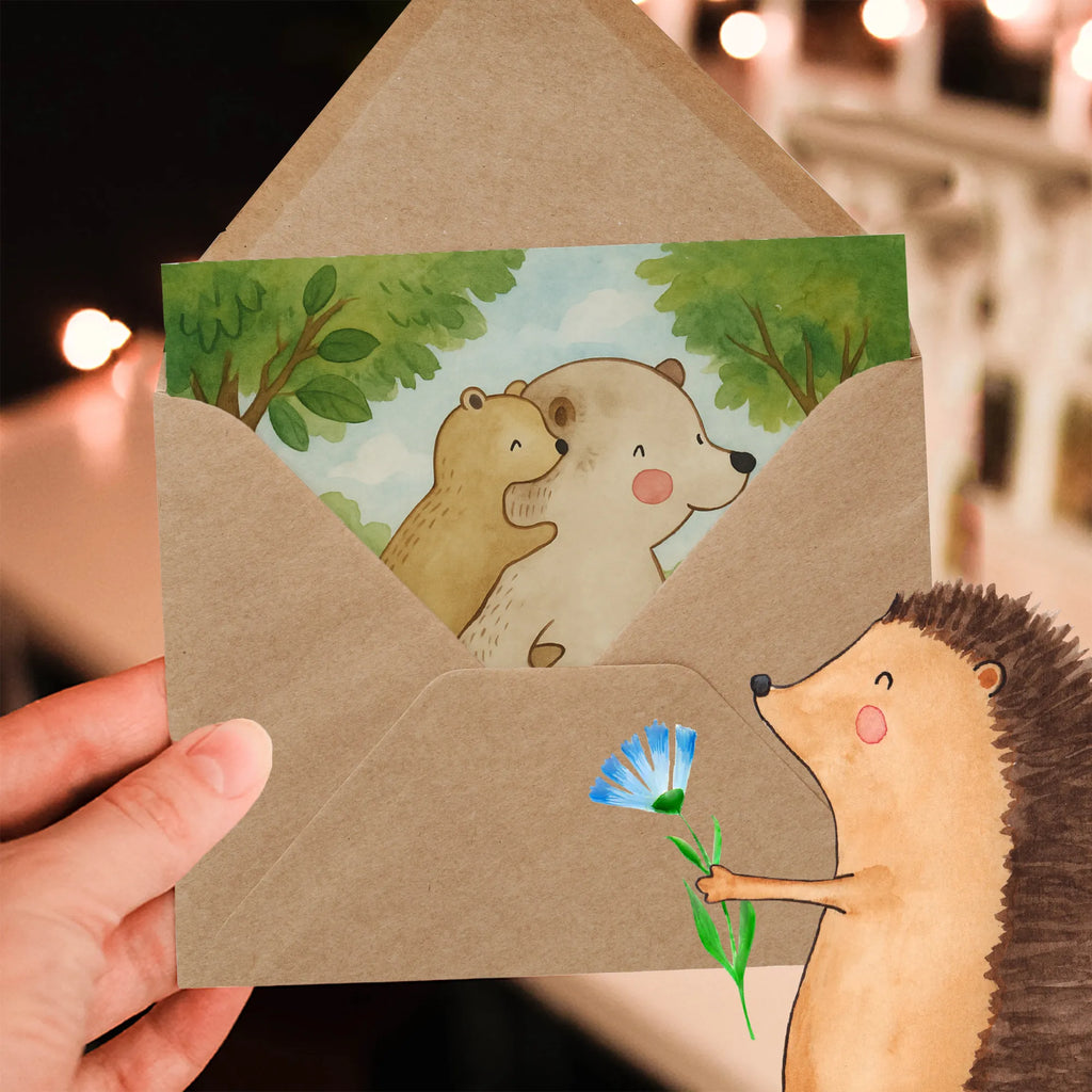 Deluxe Karte Papa Bär Design Karte, Grußkarte, Klappkarte, Einladungskarte, Glückwunschkarte, Hochzeitskarte, Geburtstagskarte, Hochwertige Grußkarte, Hochwertige Klappkarte, Familie, Vatertag, Muttertag, Bruder, Schwester, Mama, Papa, Oma, Opa, Geschenk, Vater, Papi, Vati, Onkel, Geburtstag