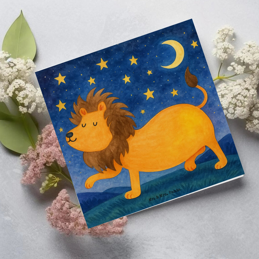 Karta Deluxe znak zodiaku lew Design Karte, Grußkarte, Klappkarte, Einladungskarte, Glückwunschkarte, Hochzeitskarte, Geburtstagskarte, Hochwertige Grußkarte, Hochwertige Klappkarte, Tierkreiszeichen, Sternzeichen, Horoskop, Astrologie, Aszendent, Löwe Geschenk, Löwe Sternzeichen, Geschenk Juli, Geburtstag Juli, Geschenk August, Geburtstag August, König der Tiere