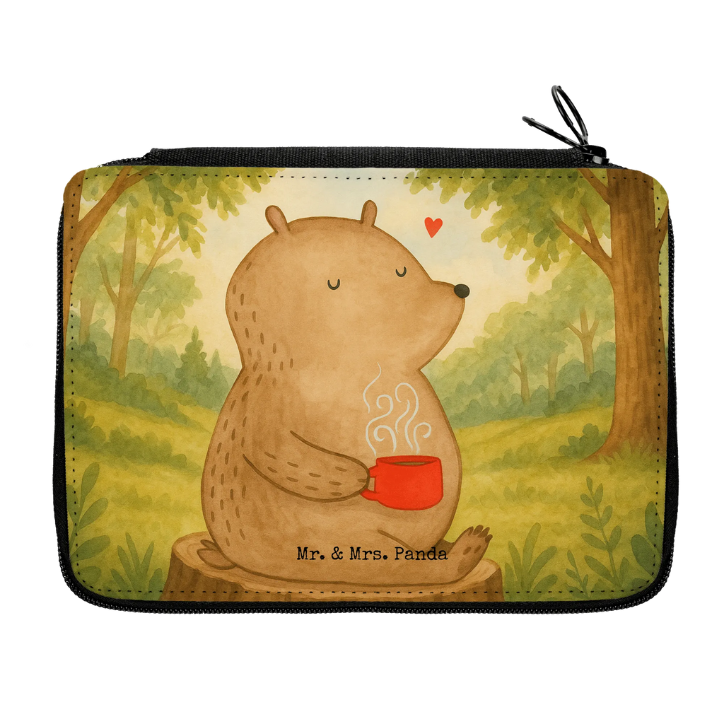 Leather folder bear Coffee Design Büro Stifte Etui, Schüler, Kind, Schülerin, Kinder Federmappe, Stifte Etui, Einschulung, Federmappe, Schule, Federmappe Einschulung, Stiftetasche, Bestückte Federmappe, Federmäppchen, Federmäppchen bedruckt, Geschenk, Motiv, Stifterolle, Grundschule, Bär, Teddy, Teddybär, Coffee, Kaffee, Motivation, Bären, Welt retten, Morgenroutine, guten Morgen, Welt erobern