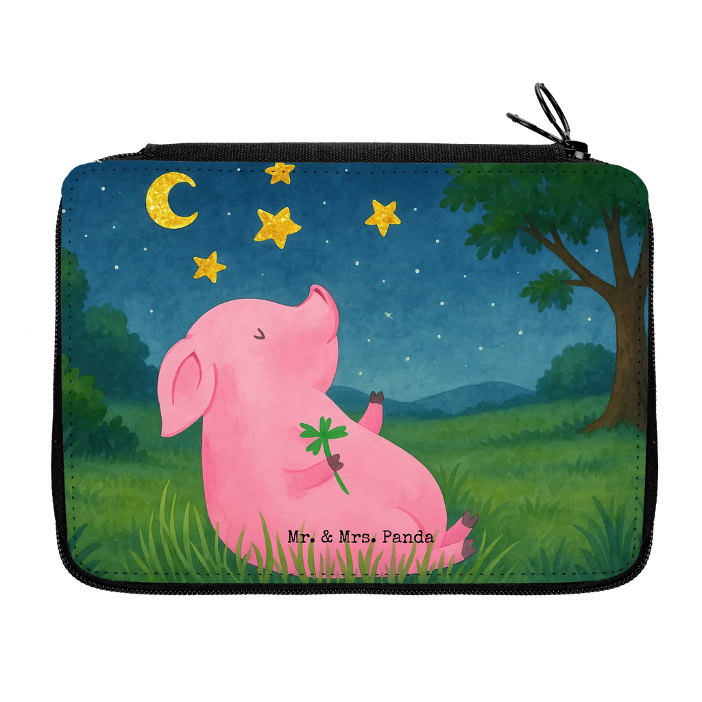 Leather folder Pig Luck Design Büro Stifte Etui, Einschulung, Schülerin, Stifterolle, Stifte Etui, Kinder Federmappe, Motiv, Federmäppchen bedruckt, Schule, Grundschule, Stiftetasche, Kind, Federmäppchen, Schüler, Federmappe, Geschenk, Federmappe Einschulung, Bestückte Federmappe, Tiermotive, Gute Laune, lustige Sprüche, Tiere, Sernchen, Ziele, Schwein, Sterne, Träume, Glücksschwein. Glück, Schweinchen, Glücksbringer, Motivation