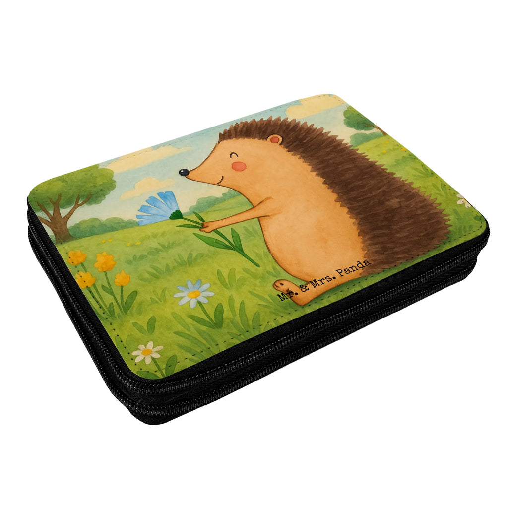 Leather folder Hedgehog Flower Design Federmappe, Stiftetasche, Stifte Etui, Schule, Einschulung, Geschenk, Kind, Schüler, Schülerin, Stifterolle, Federmäppchen, Motiv, Grundschule, Federmäppchen bedruckt, Büro Stifte Etui, Bestückte Federmappe, Kinder Federmappe, Federmappe Einschulung, Tiermotive, Gute Laune, lustige Sprüche, Tiere, Igel, Gute Besserung, Genesungswünsche, Krankheit, Krankenhaus, krank, Besuch