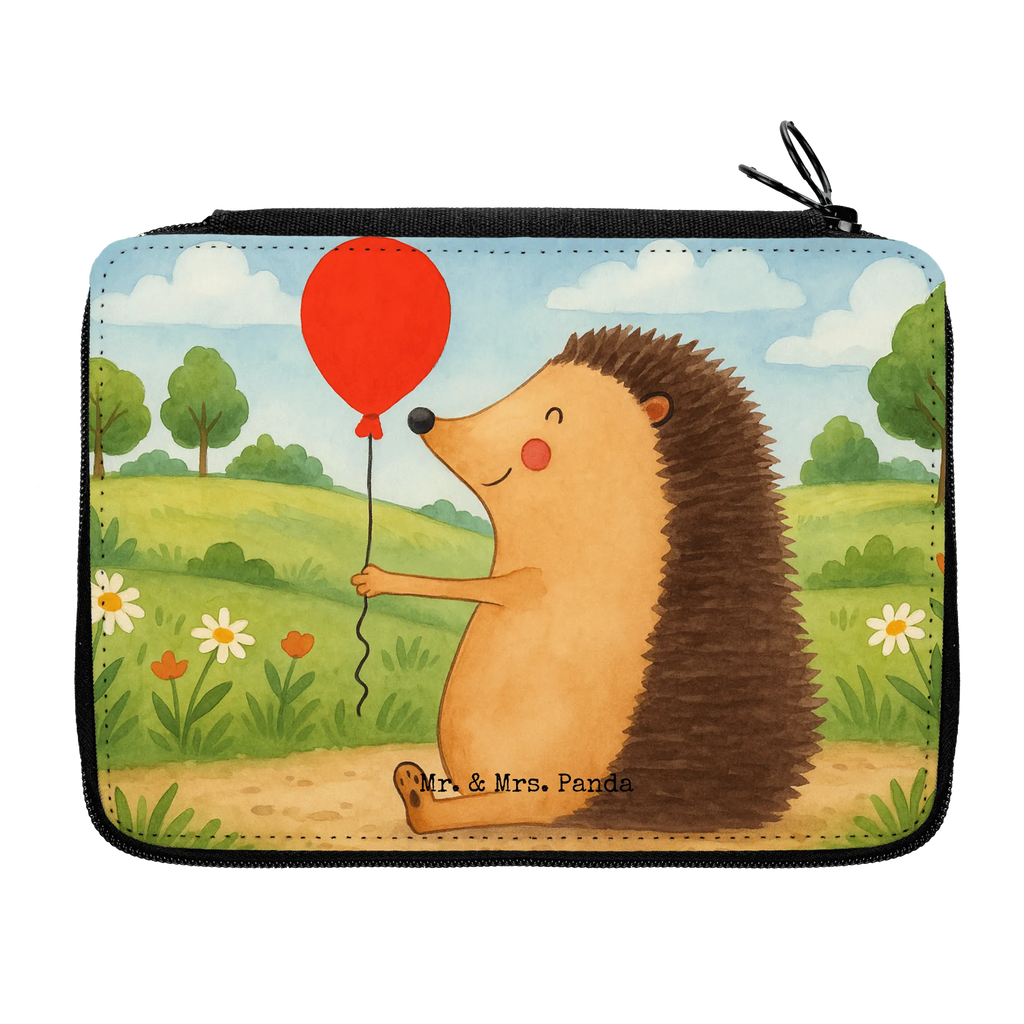 Leather folder Hedgehog balloon Design Federmappe, Stifte Etui, Federmäppchen, Stiftetasche, lustige Sprüche, Tiere, Tiermotive, Gute Laune, Geburtstag, Glückwunsch, Herzlichen Glückwunsch, Igel, Ballon, Geburtstagskind, Happy Birthday