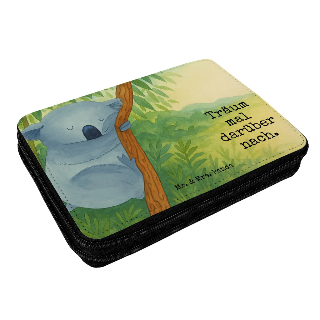 Leather folder koala Design Geschenk, Bestückte Federmappe, Kind, Stiftetasche, Federmäppchen bedruckt, Einschulung, Stifte Etui, Federmappe Einschulung, Grundschule, Federmappe, Schüler, Büro Stifte Etui, Motiv, Federmäppchen, Schülerin, Schule, Kinder Federmappe, Stifterolle, Tiermotive, Gute Laune, lustige Sprüche, Tiere, Koala, Traumland, schlafen, Koalabär, Traum, träumen, Bär, Schlafzimmer